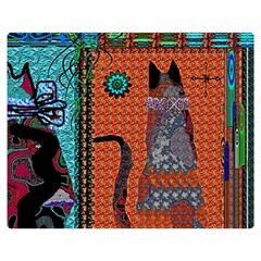 Cats Double Sided Flano Blanket (medium)  by LW41021