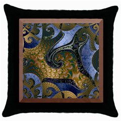 Sea Of Wonder Throw Pillow Case (black) by LW41021