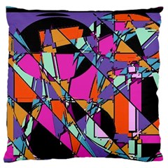 Abstract Large Flano Cushion Case (two Sides) by LW41021