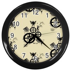 Angels Wall Clock (black) by PollyParadise