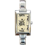 Angels Rectangle Italian Charm Watch Front