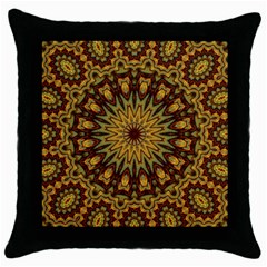 Woodwork Throw Pillow Case (black) by LW323