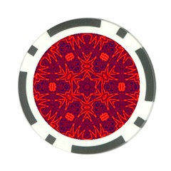 Red Rose Poker Chip Card Guard (10 Pack) by LW323