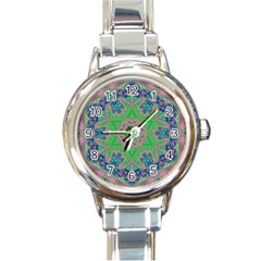 Spring Flower3 Round Italian Charm Watch by LW323