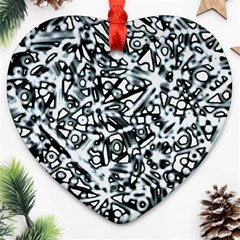 Beyond Abstract Heart Ornament (two Sides) by LW323