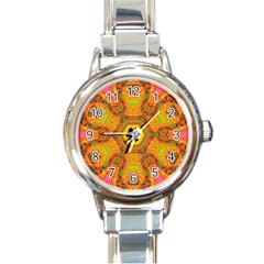 Sassafras Round Italian Charm Watch by LW323