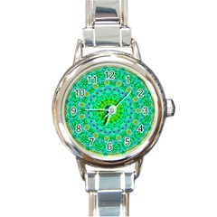 Greenspring Round Italian Charm Watch by LW323