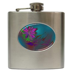 Evening Bloom Hip Flask (6 Oz) by LW323