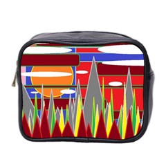 Forrest Sunset Mini Toiletries Bag (two Sides) by LW323