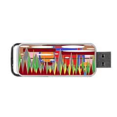 Forrest Sunset Portable Usb Flash (two Sides) by LW323