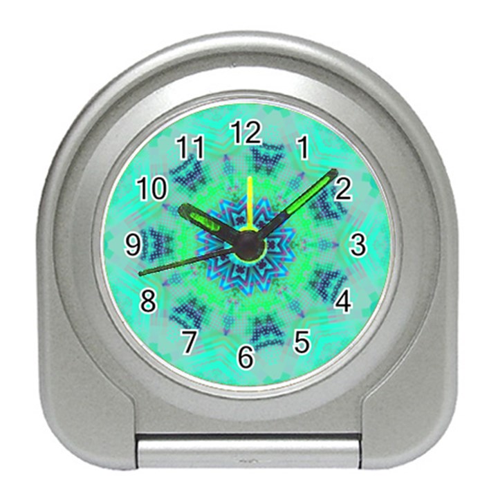 Blue green  Twist Travel Alarm Clock