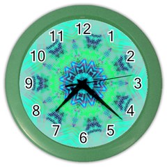 Blue Green  Twist Color Wall Clock by LW323