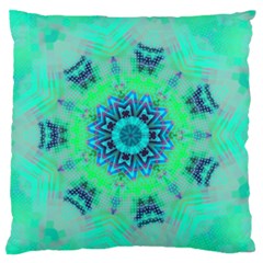 Blue Green  Twist Standard Flano Cushion Case (one Side) by LW323