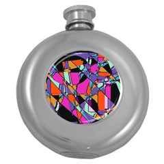 Abstract 2 Round Hip Flask (5 Oz) by LW323