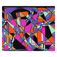 Abstract 2 Double Sided Flano Blanket (small)  by LW323