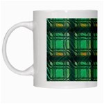 Green Clover White Mugs Left