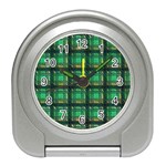 Green Clover Travel Alarm Clock Front