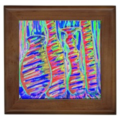 Vibrant-vases Framed Tile by LW323