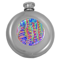 Vibrant-vases Round Hip Flask (5 Oz) by LW323