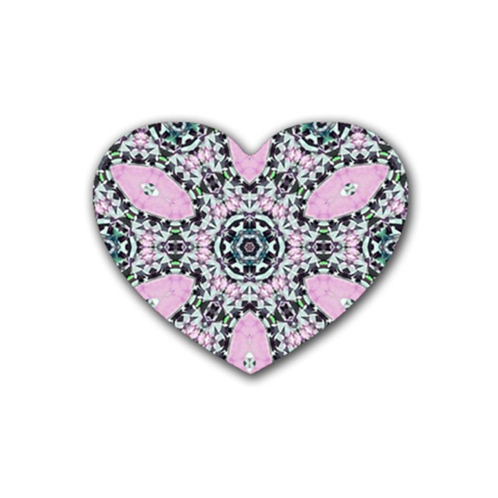 LacyGem-2 Rubber Coaster (Heart) 