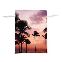 Palm Trees Lightweight Drawstring Pouch (l) by LW323