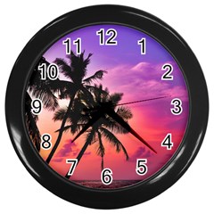 Ocean Paradise Wall Clock (black) by LW323