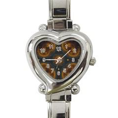 Midnight Romance Heart Italian Charm Watch by LW323