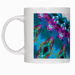 Peacock White Mugs by LW323