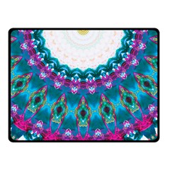 Peacock Double Sided Fleece Blanket (small)  by LW323