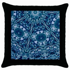 Blue Heavens Throw Pillow Case (black) by LW323