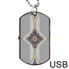 Abiogenisis Dog Tag Usb Flash (two Sides) by sacredsymbology