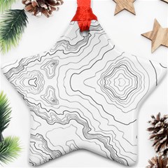 Topography Map Ornament (star) by goljakoff