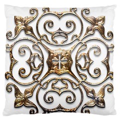 Gold Design Standard Flano Cushion Case (one Side) by LW323