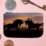 Evening Horses Large Coin Purse Front