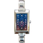 Abstract3 Rectangle Italian Charm Watch Front