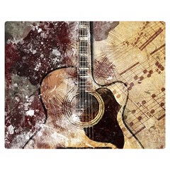 Guitar Double Sided Flano Blanket (medium)  by LW323