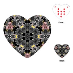 Abstract Geometric Kaleidoscope Playing Cards Single Design (heart) by alllovelyideas