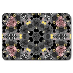 Abstract Geometric Kaleidoscope Large Doormat  by alllovelyideas