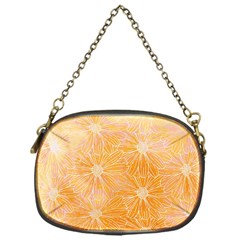 Flowers Pattern Orange Yellow Chain Purse (one Side) by alllovelyideas