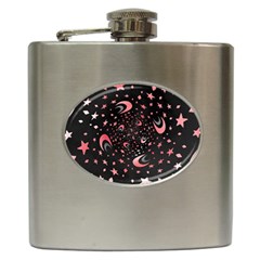 Pattern Lune Étoile Profondeur Hip Flask (6 Oz) by alllovelyideas