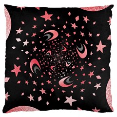 Pattern Lune Étoile Profondeur Large Cushion Case (two Sides) by alllovelyideas