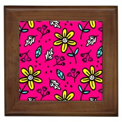 Flowers-flashy Framed Tile by alllovelyideas