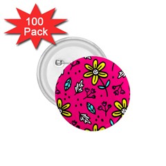 Flowers-flashy 1 75  Buttons (100 Pack)  by alllovelyideas