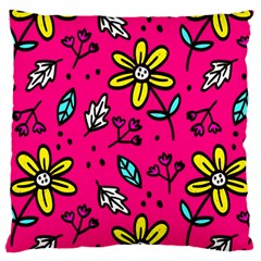 Flowers-flashy Large Cushion Case (two Sides) by alllovelyideas