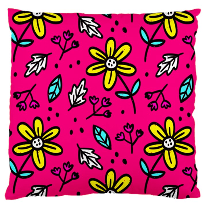 Flowers-flashy Standard Flano Cushion Case (One Side)