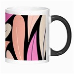 Pattern Feuilles Rose Peche Jaune Morph Mugs Right