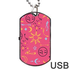 Pattern Mystic Color Dog Tag Usb Flash (two Sides) by alllovelyideas