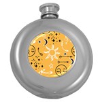 Pattern Mystic Color2 Round Hip Flask (5 oz) Front