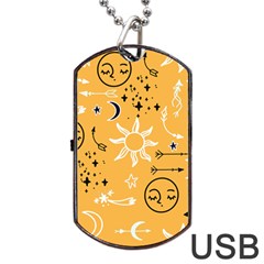 Pattern Mystic Color2 Dog Tag Usb Flash (two Sides) by alllovelyideas