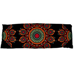 Colored Mandala Dark 2 Body Pillow Case (dakimakura) by byali